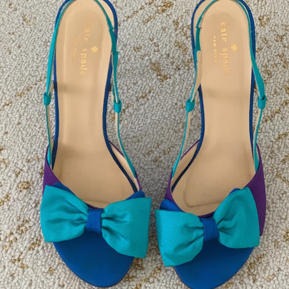 Kate Spade Blue and Teal Heels